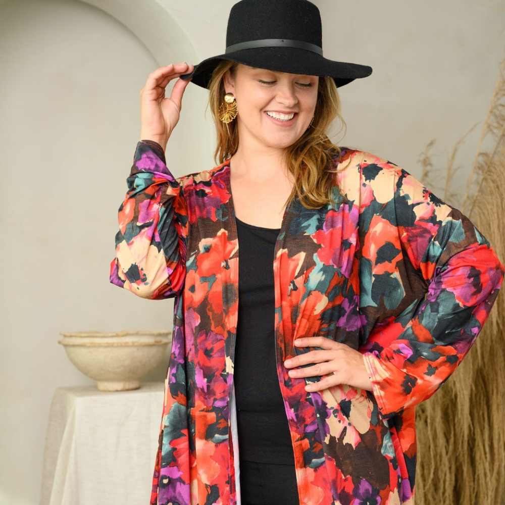 Floral Print Cardigan - Picture 5 of 5